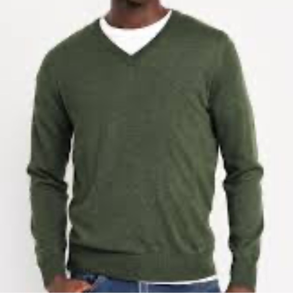 Old Navy Men’s Dark Green V-Neck PullOver Sweater | Size XL - Picture 1 of 5